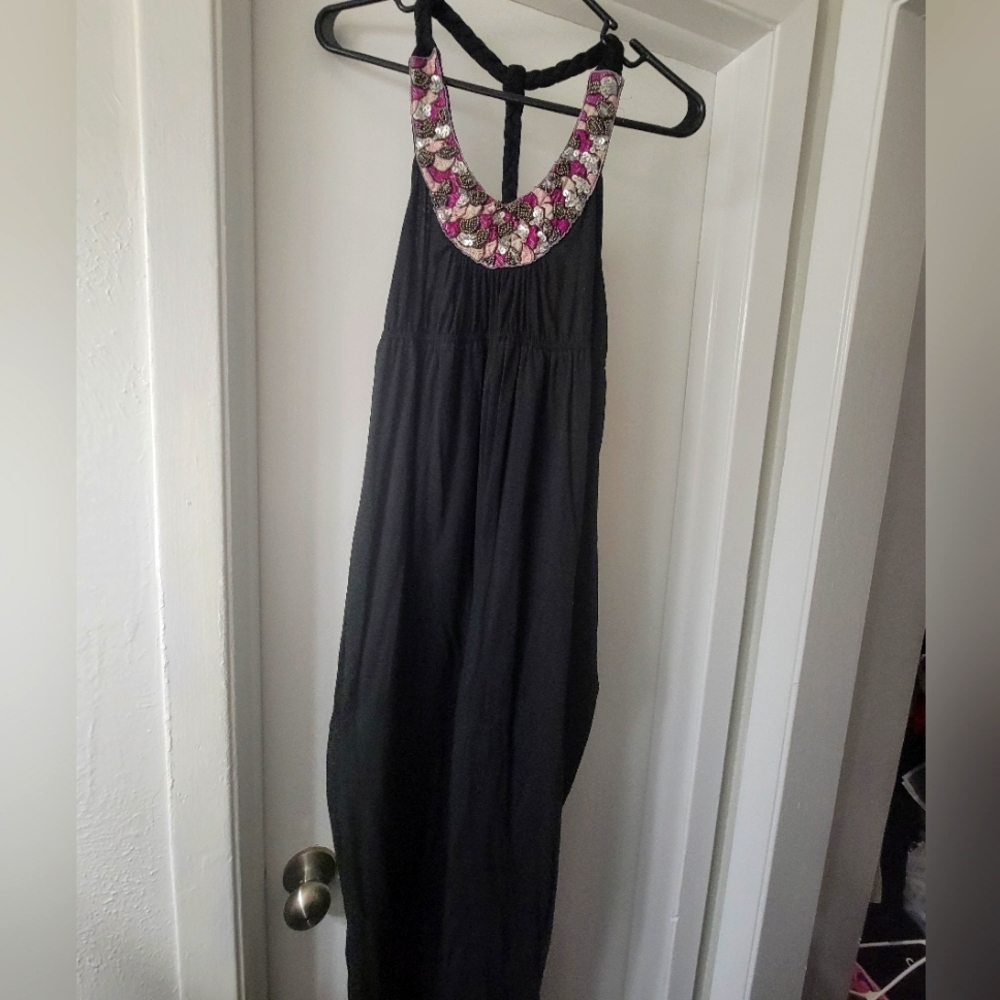 CR Sequin Razorback Maxi Dress